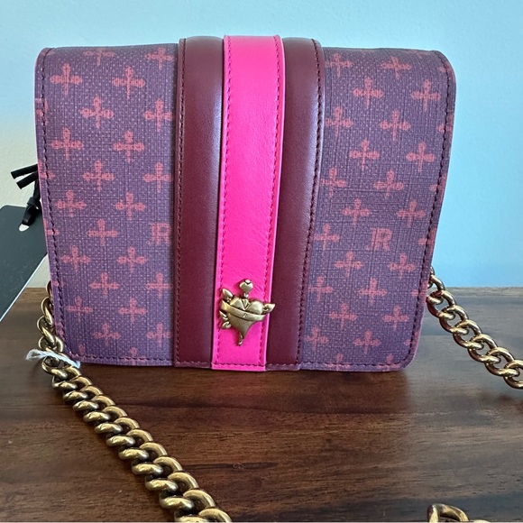 Handbags - John Richmond Pink and Purple Crossbody Bag.
Leather. Made in Italy.